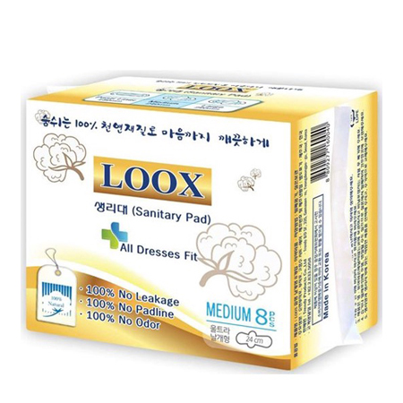 LOOX Sanitary Pad Medium Wink 24 cm.